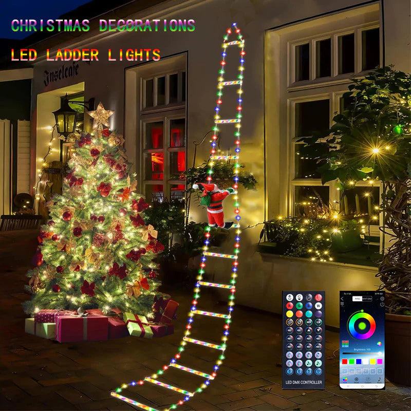 Festive Holiday Step Lights for Outdoor Staircase Illumination